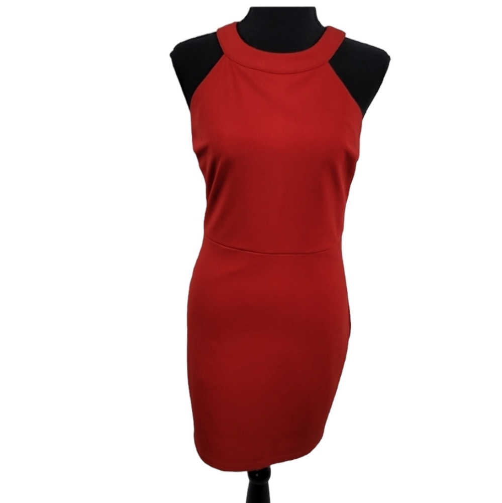 ⭐️Adelyn Rae Red Sleeveless Dress Sz S